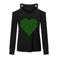 thumbnail image 5 of MSJUHEG Womens Tops Long Sleeve Shirts for Women St Pa Tricks Day Shirt for Long Sleeve V Neck T Shirt Graphic Tees 2024 Womens Long Sleeve Tops Long Sleeve Workout Tops for Women Graphic Tees P Xl, 5 of 6