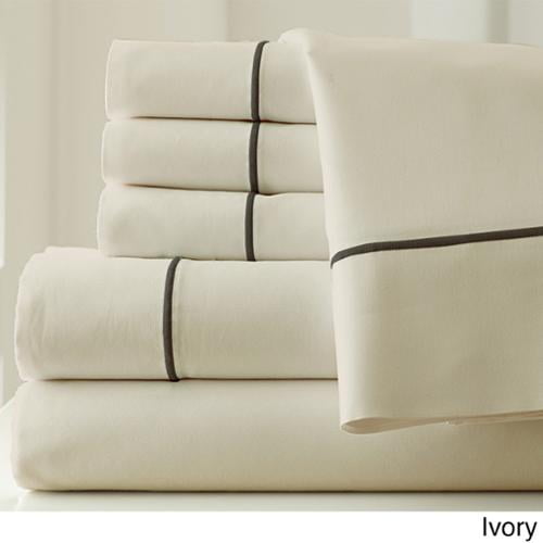 Amrapur Overseas Amraupur Overseas 1000 Thread Count Cotton Blend Sheet Set with Single Marrow Hem 6-piece