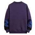 thumbnail image 5 of ZHOGXU Men's Casual Pullover Round Neck Long Sleeve Tie Dye Loose Fit Comfortable Trendy Sweatshirt For Daily Wear,Purple,L, 5 of 5