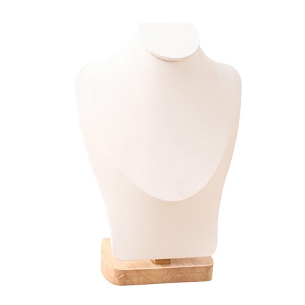 Expositor de joyas, soporte para collares, para vender regalos, adornos, busto de joyería Blanco M