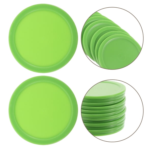 OULII 12Pcs Durable Plastic Hockey Pucks for Air Hockey Paddles and Pucks