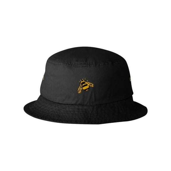 Adult Bumble Bee Embroidered Bucket Cap Dad Hat