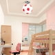 thumbnail image 4 of Lámpara de techo Methold decorativa para dormitorio de niños iluminación vidrio azul, 4 of 6