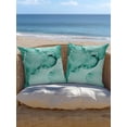 thumbnail image 5 of Outdoor Pillows Waterproof, Turquoise Marble Bedding Throw Pillows with Insert for Couch Sofa Bed, Nature Marble Stone Ripple Modern Art 16x16 Inch Pillowcases Decorative Patio Pillow Set of 1, 5 of 8