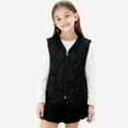 thumbnail image 2 of Black Boy Girl Children Boy Girl Cami Tank Warm Thick Fuzzy Gradient Vest Padded Jacket Outfits Sweatshirt for Kid Sleeveless Long Sleeve Boat Neck Track Gym Casual Vest 2025 3 Years, 2 of 9