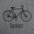 thumbnail image 2 of Mens Cycologist Funny Psychology Biking Cyclist Novelty Sarcasm Graphic T Shirt Graphic Tees, 2 of 9