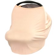JLIKA Baby Car Seat Canopy Cover and Stretchy Nursing Cover - Peach