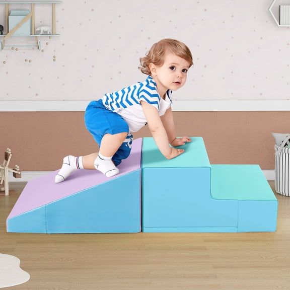 Infans Step and Slide Climber for Infants and Toddlers Baby Soft Foam Structure Blocks