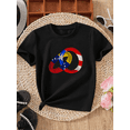 thumbnail image 4 of Hispanic Heitage Month With 2 Rings Design Iron-On Graphic Tees With 100% Cotton Fabric,Suitable for Boys And Girls,Size From 3T-13Y,Ideal Gift for Kids, 4 of 6
