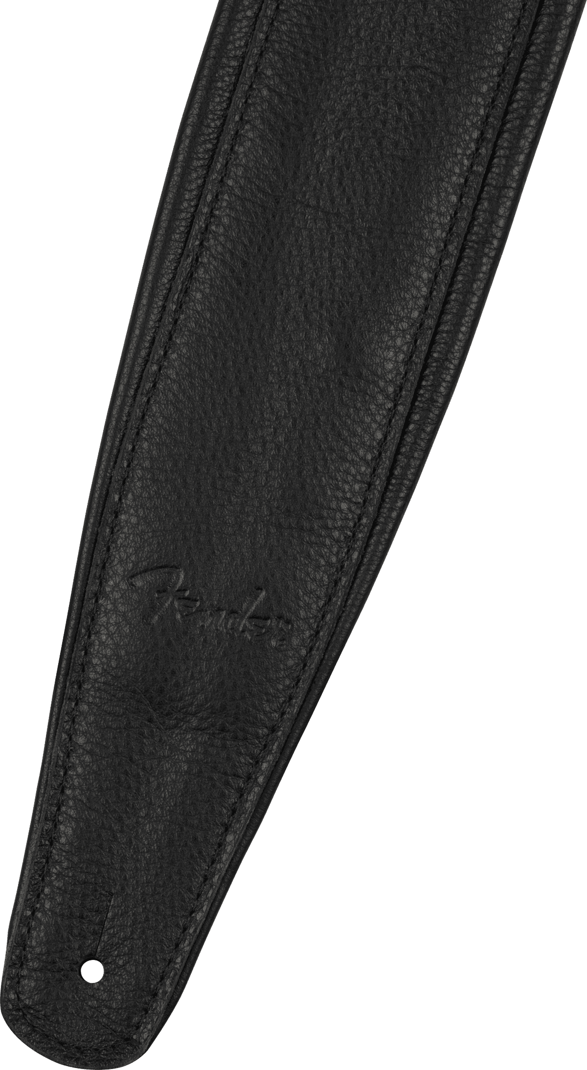Fender Premium Leather 3.5" Guitar Strap, Black
