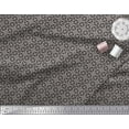thumbnail image 2 of Soimoi Black Moss Georgette Fabric Arrow & Diamond Geometric Fabric Prints By Yard 42 Inch Wide, 2 of 3