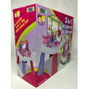 2 IN 1 KITCHEN AND DRESSER 26 PCS PRETEND PLAY SET TOY by S Shop