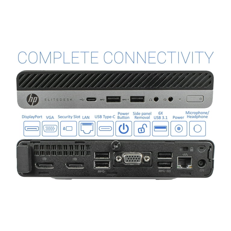HP EliteDesk 800 G4 Mini PC, Intel Core i5-8500T Upto 3.5GHz HP EliteDesk 800 G4 Mini PC, Intel Core i5-8500T Upto 3.5GHz