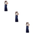 thumbnail image 2 of Qarigey vaquera larga a la moda - Ajuste cómodo Botón favorecedor Denim larga de mezclilla Faldas para mujer Maxi azul oscuro M 1 Type1 NO1, 2 of 6