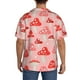 thumbnail image 3 of Fotbe Cute Mushroom1 Camisa Estampada de Manga Corta para Hombre, Casual de Verano, Estilo Playero, Sin Arrugas-Large, 3 of 5