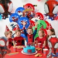 thumbnail image 4 of Spidey and Friends Birthday Party Supplies 45pc Foil Balloon Bouquet Decorations, 4 of 6