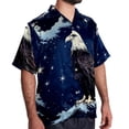 thumbnail image 2 of Starry bird Men's Short Sleeve Beach Shirts, Hawaiian Printed Button Down Summer Casual Unisex Men's Shirts, 2 of 6