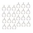 thumbnail image 4 of EeaseMX 100 Unids Aleación Colgante Hoja Hebilla Forma Aleación Colgantes Colgantes para DIY Joyería Collar Pendientes Fabricación (Plata), 4 of 8