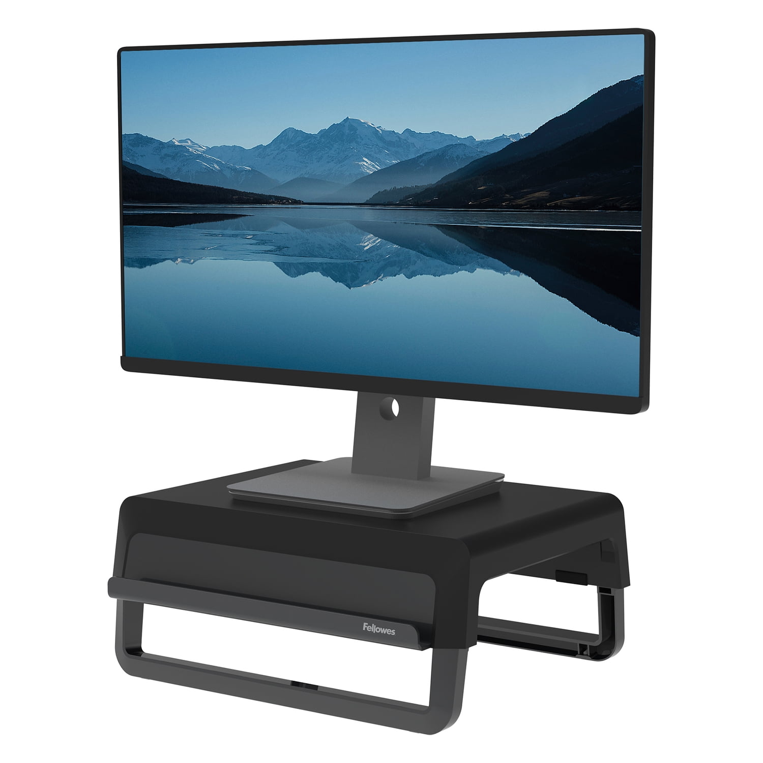 Fellowes Breyta Ergonomic Monitor Riser (Black), 100098502