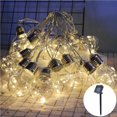 thumbnail image 2 of Kearding Globo de cadena de bombilla Led solar G45, Led de hadas, blanco cálido, bola Led colorida, decoración de patio de boda Iluminación navideña No.1 Kearding HA024115-01, 2 of 6