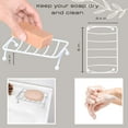 thumbnail image 4 of White Metal Wire Soap Dish Holder Self-Draining for Bathroom-Sponge Holder for Kitchen, 4 of 8
