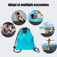 thumbnail image 5 of Ovzne Multi-Functional Waterproof Drawstring Backpack – Oxford Cloth Sports Bag For Fitness, Travel Storage, Foldable Large, 5 of 6