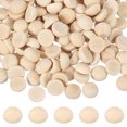 thumbnail image 1 of Uxcell 200 Pcs Mitades de Cuentas de Madera, 0.5 Pulgadas(12mm) Bolas de Madera Natural Sin Terminar, Esfera de Madera para Pintura Proyectos de Artesanía Decoración de Fiestas, Color Madera, 1 of 6