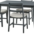 thumbnail image 4 of TMS Trent 5-Piece Indoor Dining Set, Includes Table and Chairs, Charcoal Gray, 4 of 6