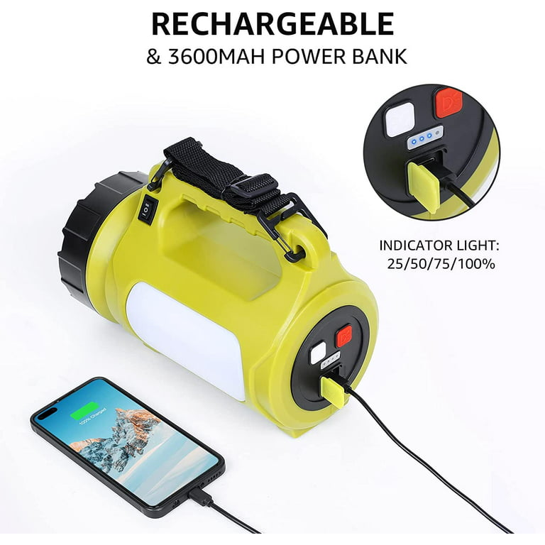 Lumena Portable LED Camping Light with Integrated Power Bank