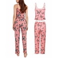 thumbnail image 6 of MEICHEN Pajamas for Women Set Women's Summer European and American Vest and Pants Suit Fold Printed Casual Suit Women's Essentials Fashion Sleepwear, 6 of 8