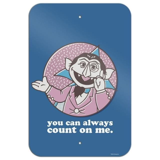 Sesame Street You Can Count on Me Home Business Office Sign