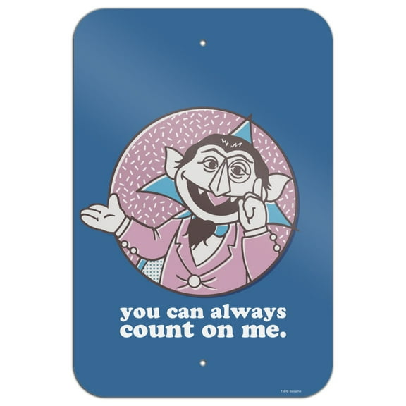 Sesame Street You Can Count on Me Home Business Office Sign