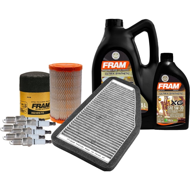 Kit De Afinación Con Aceite 5W30 Sintético, Bujías Cobre, Filtro De Aire, Filtro Para Aceite Sintético Y Filtro De Cabina 11 Piezas Compatible con Mercury Mariner V6 3.0L DE 2009 A 2011