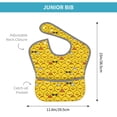 thumbnail image 4 of Hirioo Funny Ducks for Baby Waterproof Pocket Bib Adjustable Closed for Babies Toddlers with Large Pocket 6-24Months, 4 of 8