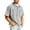 Light Gray, variant on longantii Mens Corduroy Shirts Casual Quarter Zip Stand Collar Tops Comfort Short Sleeve Pullovers Spring Athletic Shirts Black XXXL