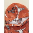 thumbnail image 5 of Coduop Baby Boys Summer Jumpsuit Bull Head Print Short Sleeve Hooded Romper for Newborn Infant, 5 of 8