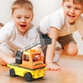 thumbnail image 3 of PicassoTiles 3-in-1 Magnet Tile Building Blocks – Crane, Dump Truck & Ladder Construction Vehicle with Car Base, STEM Toy for Kids, 3 of 10
