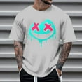 thumbnail image 5 of T-shirt d'Halloween pour Homme, T-Shirt Graphique d'Halloween pour Homme avec Imprimé, Haut Décontracté à Manches Courtes et Col Rond pour Costume et Usage Quotidien, 5 of 5