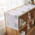 thumbnail image 6 of Table Runners 72 Inches Long Dress Scarves, Eucalyptus Leaves Farmhouse Kitchen/Dining Table Runner, Coffee Tablerunners, Pink Plaid Summer Botanical 16x72 Inch, 6 of 9