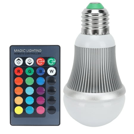 

2024 5W E27 RGB LED Lamp Remote Control RGBW Color Changing Bulb for KTV Bar Club 85-265V