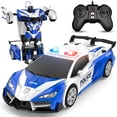thumbnail image 1 of Coche de control remoto Febyhim, 2,4 GHz, juguete transformador a escala 1:18, 1 of 8