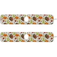 thumbnail image 3 of Coolnut Thanksgiving Autumn Pumpkin 2PCS Kitchen Faucet Mat Bathroom Faucet Mat Sink Microfiber Cloth Faucet Splash Catcher Faucet Mat Dish Drying Mat Sink Mat for Kitchen Sink 30x5in, 3 of 7