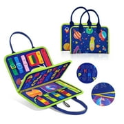 TenFans Busy Board Montessori Toys for 3 4 5 Year Old, Toddler Toys, Sensory Toys Preschool Learning Toys Gifts for Toddlers, Autism Toys, Educational Travel Toy for Fine Motor Skills