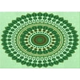 thumbnail image 1 of Ahgly Company Machine Washable Indoor Rectangle Transitional Light Green Area Rugs, 2' x 5', 1 of 7