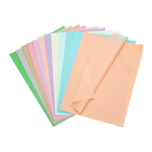 Uxcell 120 Sheets Colored Tissue Paper Bulk for Gift Bags, 19.7x13.8" 12 Assorted Colored Wrapping Paper for Craft Holidays Christmas Birthday Wedding Filler Flower Decor