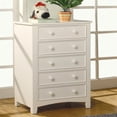 thumbnail image 2 of Furniture of America Dimanche Solid Wood 5-Drawer Chest in White, 2 of 2