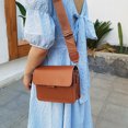 thumbnail image 4 of Bolsos Cruzados Bolsos cruzados para mujer Moda PU Lady Small Satchel Elegant para ir de compras (marrón) Sywqhk Para Estrenar, 4 of 8