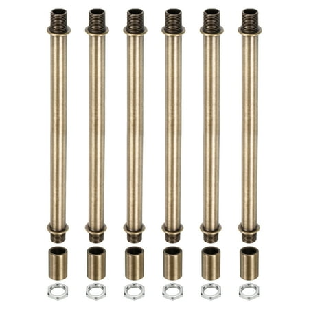 

Uxcell M10x1mm Thread 150mm Coupling Nut with Pipe Hex Nut Threaded Extension Rod Kit Bronze 6 Set