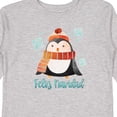thumbnail image 4 of Inktastic Feliz Navidad Cute Winter Penguin in Hat and Scarf Boys or Girls Long Sleeve Toddler T-Shirt, 4 of 5