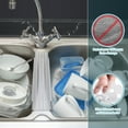 thumbnail image 6 of OTHWAY 9.5"x12" Non-Slip Double Sink Divider Protector Mat - Heavy-Duty Dish Drying Rack with Strong Suction Cups, Easy to Clean & No Smell Kitchen Sink Tray for Glassware, Plates & Dishes (Clear), 6 of 7